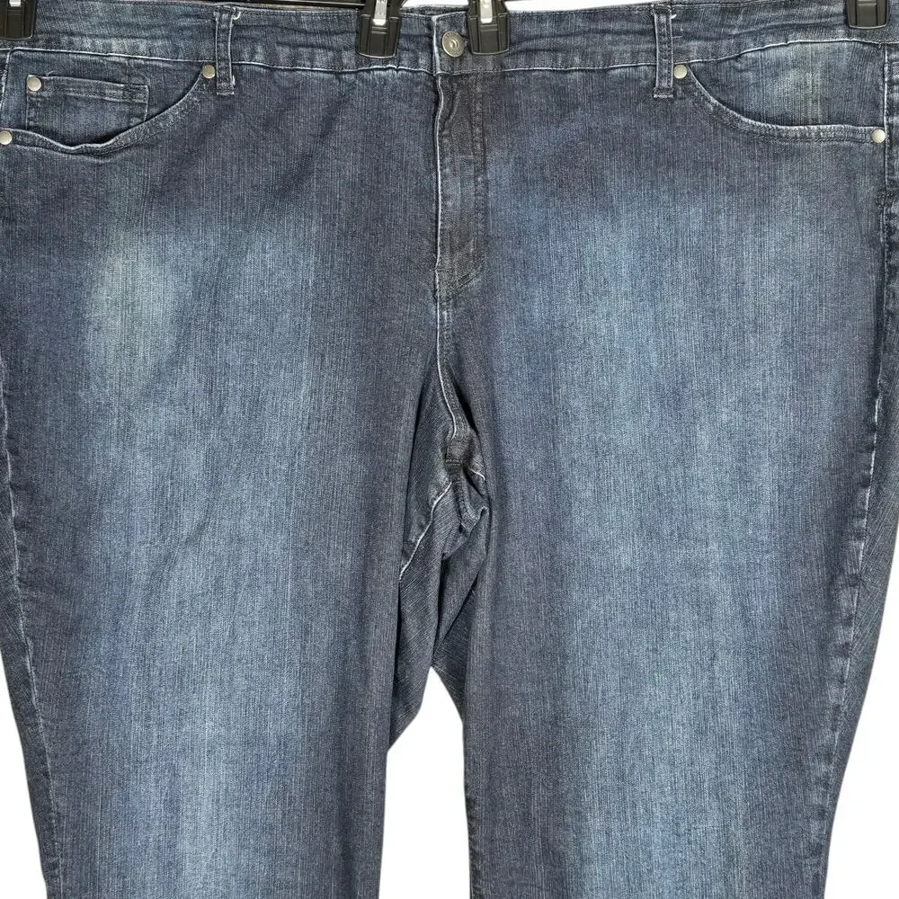 Torrid Denim Jeans 30 Plus Classic Skinny Vintage Stretch Dark Wash Mid Rise - Picture 2 of 11